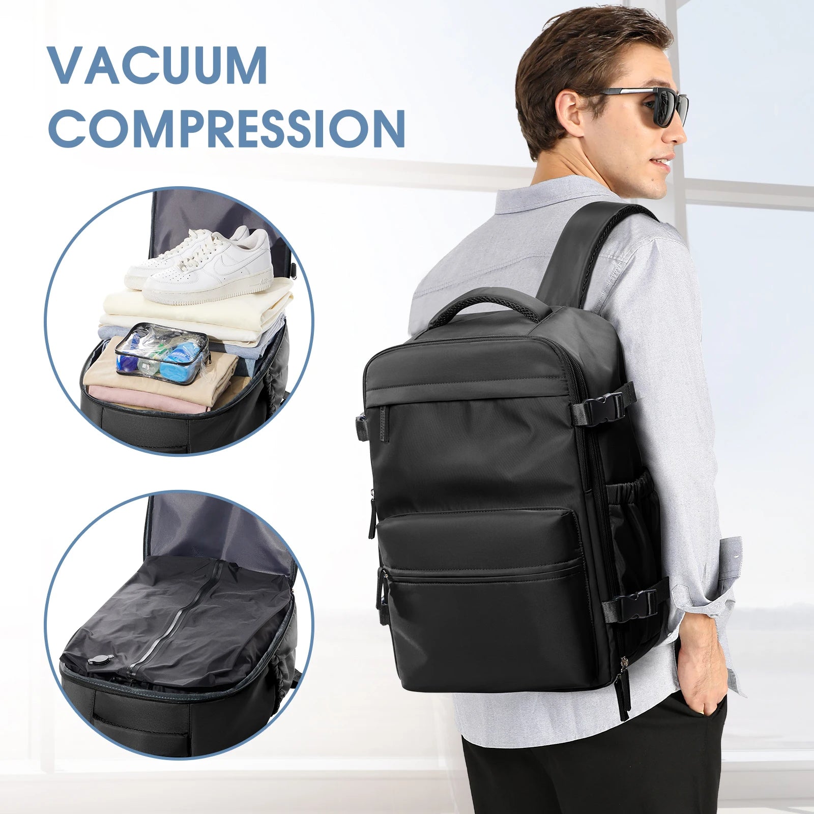 Large Capacity Vacuum Backpack Travel Bag