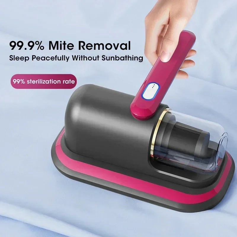 10Kpa New Mattress Vacuum Mite Remover Cordless Handheld Cleaner Powerful Suction for Cleaning Bed Pillows Clothes Sofa